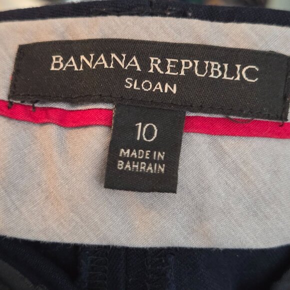 Banana Republic Sloan Women's Career Straight Leg Pants Blue Size 10 - Picture 8 of 9